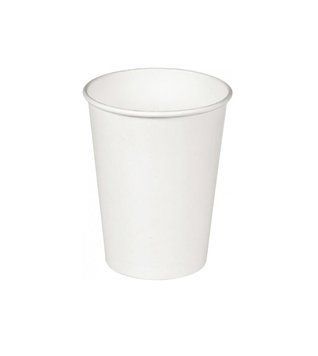 Стакан паперовий, об'єм 250 мл білий 50шт CUP250WT фото