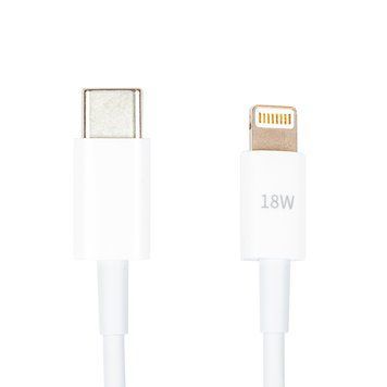 Кабель PowerPlant USB Type-C - Lightning, 18W, 1м CA913268 фото
