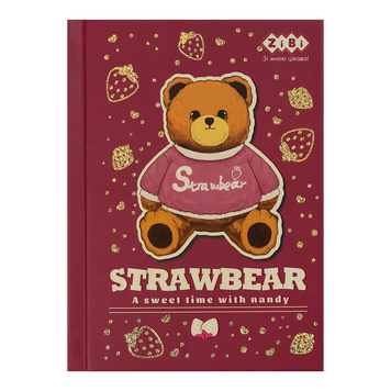 Блокнот BEAR TOY, А6, 64 арк., клітинка, тв. обл., мат. ламін.+лак, ,св.коричневий, KIDS Line ZB.12721-18 фото