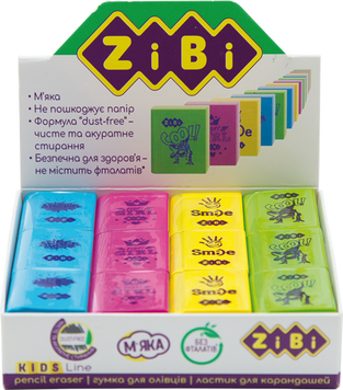 Гумка КНИЖКА, 30х25х8mm, по 36 шт. в шоубоксі, KIDS Line ZB.5454 фото