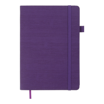 Блокнот діловий COLOR TUNES, А5, 96 арк., клітинка, фіолетовий, шт.шкіра BM.295100-07 фото