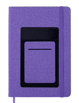 Блокнот діловий COMFORT, А5, 96 арк., лінія, фіолетовий, шт.шкіра BM.295209-07 фото