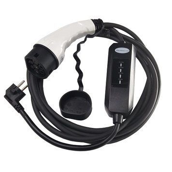 Зарядное устройство HiSmart для электромобилей Type 2-Schuko (220V), 16A, 3.5кВт, 1-фазное, 5м EV200764 фото