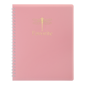 Книжка для записів FAVOURITE, PASTEL, В5, 80 арк., клітинка, пласт. обкладинка, рожевий BM.24252150-10 фото
