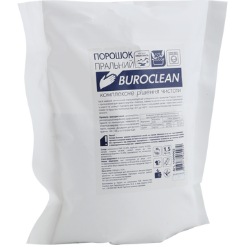 Порошок стиральный универсальный BUROCLEAN 1,5 кг "Горная свежесть" 11000002 фото
