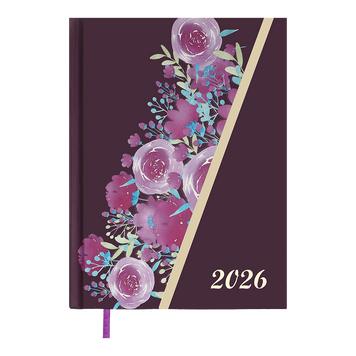 Щоденник датов. поліграфічний PASSION,2026 A5, темно-червоний BM.21160-13 фото