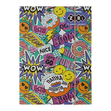 Папка для зошитів WOW, картонна, на гумках В5+ (175х240х25мм), KIDS Line ZB.14960 фото
