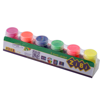 Гуашь 6 цветов х 20мл, NEON, KIDS Line ZB.6690 фото