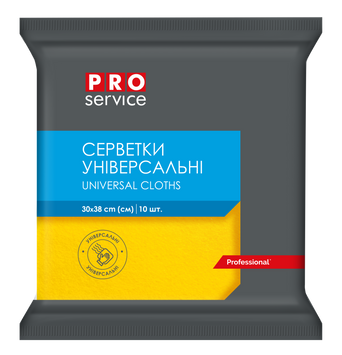 Серветки віскозні, 30х38, 10 шт/уп (20шт/ящ) PRO SERVICE pr.19100202 фото