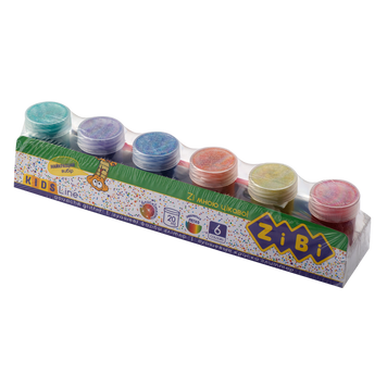 Гуашь 6 цветов х 20 мл, GLITTER, KIDS Line ZB.6691 фото