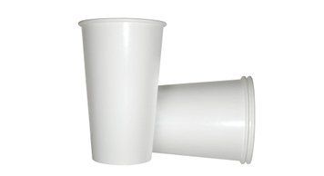 Стакан паперовий, 400мл, білий 50шт/уп BUROCLEAN 1080032 фото