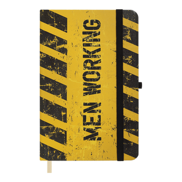 Книжка записна MACHO, на гумці, 136х207мм, 96 арк., кліт., офсет крем., тв.лам.обкл., жовта BM.255107-08 фото