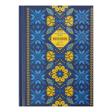 Записная книжка ETHNO, А6, 64 л., клетка, твердая обложка, мат. ламинация+лак, синяя BM.24614104-02 фото