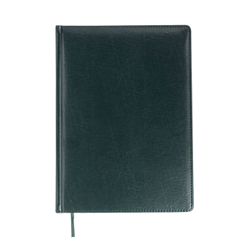 Щоденник недат. BRAVO, L2U, А4, зелений, штуч.шкіра/поролон, 336 стор. BM.20970-04 фото