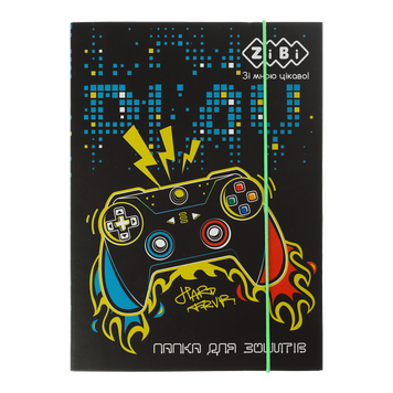 Папка для тетрадей "GAMER", картонная, на резинке B5+ , KIDS Line ZB.14965 фото