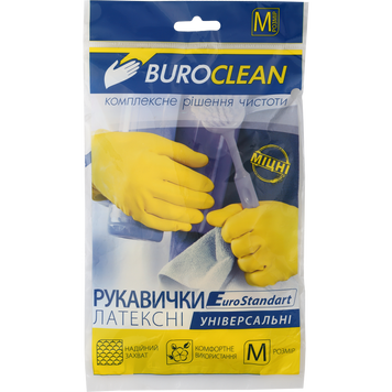 Перчатки хозяйственные Buroclean, размер M 10200301 фото