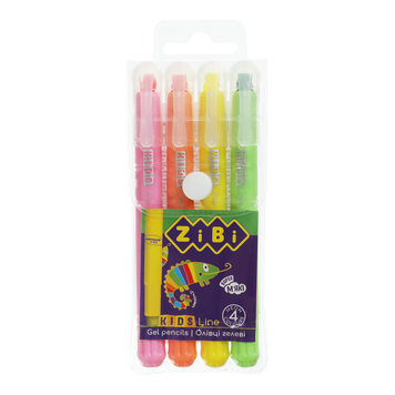 Пастель гелевая JUMBO, 4 цветов NEON, KIDS Line ZB.2496 фото