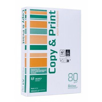 Бумага COPY & PRINT, А4, клас C, 80г/м2, 500 л. CP.A4.80.PR фото