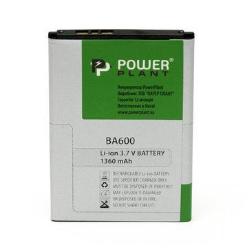 Акумулятор PowerPlant Sony Ericsson ST25i (BA600) 1360mAh DV00DV6126 фото