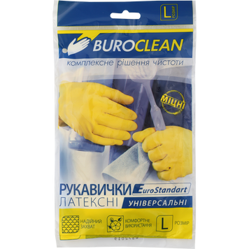 Перчатки хозяйственные Buroclean, размер L 10200302 фото