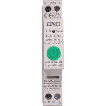 Розумний 1-контактний Wi-Fi-перемикач CNC YCSi-40WJ HS083502 фото