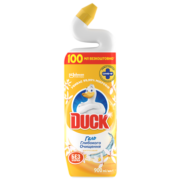 Засіб чист. дтуалету DUCK 5-в-1 Гігієна та білизна 900мл Гігієна і білизна Цитрус 900 мл w.06278 фото