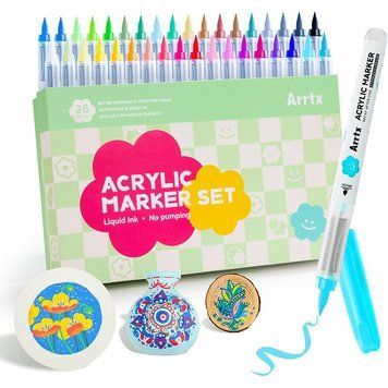 Акрилові маркери Arrtx (AACM-0936A) 36 кольорів LC304042 фото
