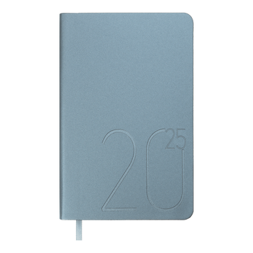 Щоденник датов. 2026 STEEL, A6, блакитний, штуч. шкіра BM.2517-14 фото