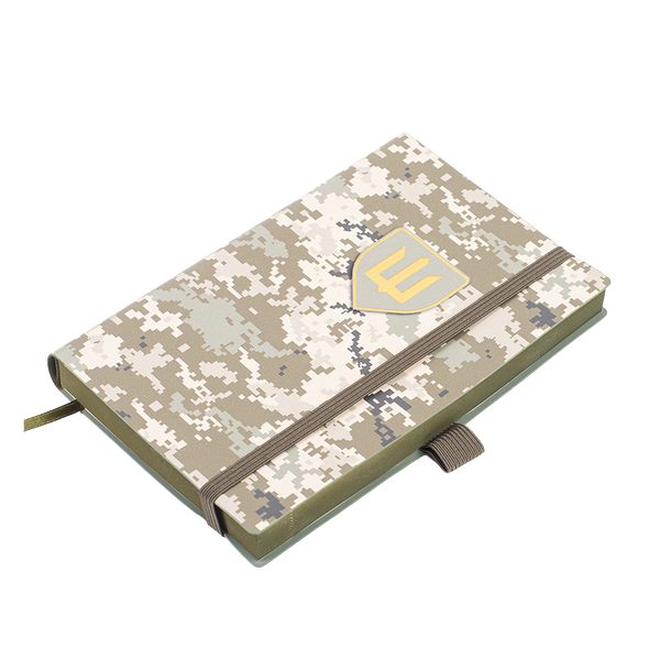 Щоденник недат. MILITARY, A6, світло-зелений, штуч.шкіра, 336 стор BM.26300-15 фото