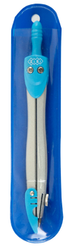 Циркуль в мягком PVC чехле, голубой, KIDS Line ZB.5390-14 фото