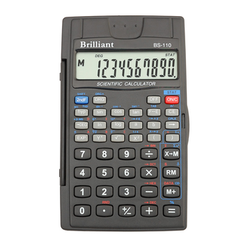Калькулятор інженерний BS-110 8+2р., 56 ф-цій BRILLIANT фото