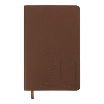Щоденник датов. 2026 STEEL, A6, бронза, штуч. шкіра BM.2517-51 фото