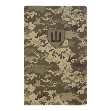 Книга записна з синтетичного каменя MILITARY, А5, 64 аркуші, клітинка, піксель BM.295190-04 фото