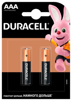 Эл.питания (батарейка) DURACELL LR3 (АAA), 2штупак s.58170 фото