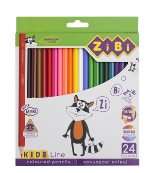 Карандаши цветные, 24 цветов, KIDS Line ZB.2416 фото