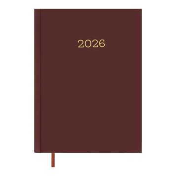 Щоденник датований 2026 MONOCHROME, A5, бордовий BM.2160-13 фото