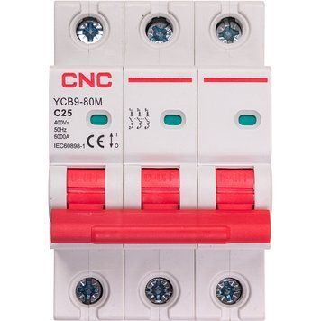 Модульний автоматичний вимикач CNC YCB9-80M 3P C25 6ka NV821549 фото