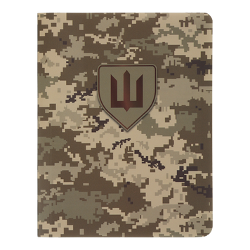 Книга записна з синтетичного каменя MILITARY, А6, 64 аркуші, клітинка, піксель BM.296190-04 фото