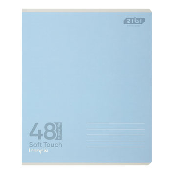 Зошит учнівський загальний MONOCHROME, 48 арк., клітинка, історія, вибір. УФ лак + Soft Touch, KIDS ZB.1705-14 фото