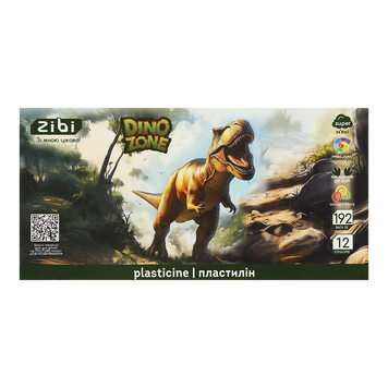 Пластилін DINO 12 кольорів, 192г, KIDS Line ZB.6279 фото