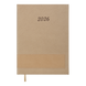Щоденник датов. 2026 PRESTIGE, A5, бежевий, штуч.шкіра BM.21147-28 фото 1