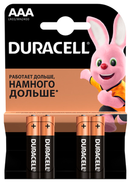 Эл.питания (батарейка) DURACELL LR3 (АAA), 4штупак s.52543 фото
