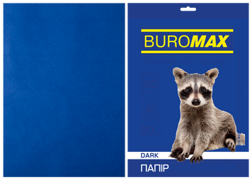 Бумага цветная DARK, т.-синяя, 20 л., А4, 80 г/м&sup2; BM.2721420-02 фото