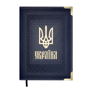 Щоденник недат. STATUT, A5, синій, штуч.шкіра/поролон, 336 стор BM.20480-02 фото