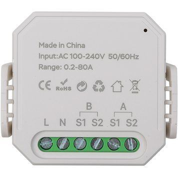 Выключатель счетчика энергии Tuya Wi-Fi MS02, 2 CT HS084097 фото