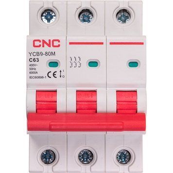 Модульний автоматичний вимикач CNC YCB9-80M 3P C63 6ka NV821587 фото