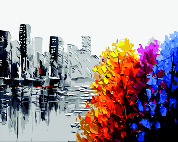 Картина за номерами "Контраст.", 40*50, ART Line ZB.64180 фото