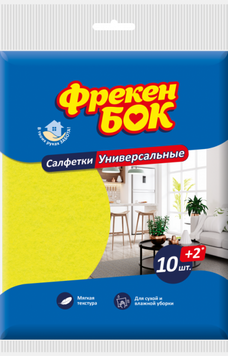 Салфетка для уборки, универсальная, 10+2шт (14шт/ящ) ФРЕКЕН БОК fb.34013 фото
