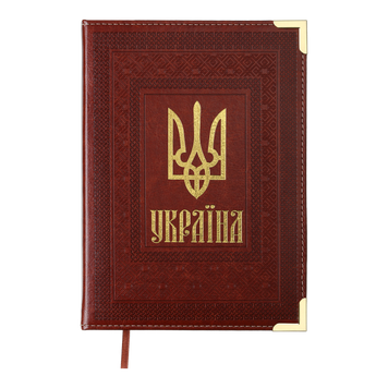 Щоденник недатований STATUT, A5, світло-коричневий, штучна шкіра/поролон BM.2048-18 фото