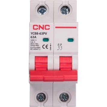 Мініатюрний вимикач постійного струму CNC YCB8-63PV 2P C63 DC500 6ka NV821662 фото